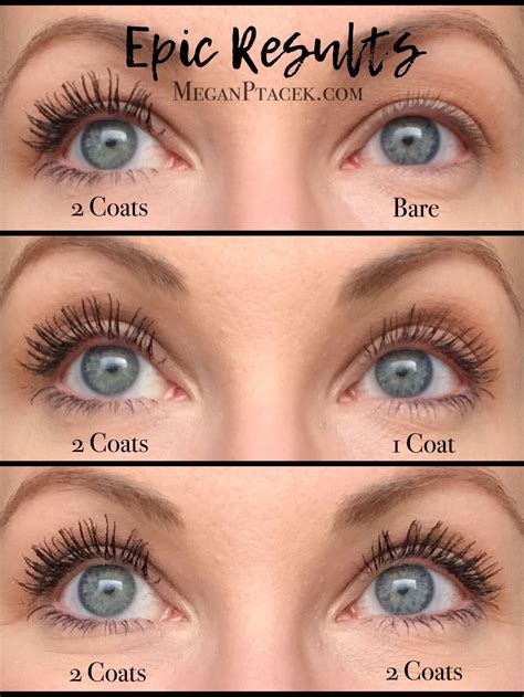 younique mascara before and after.